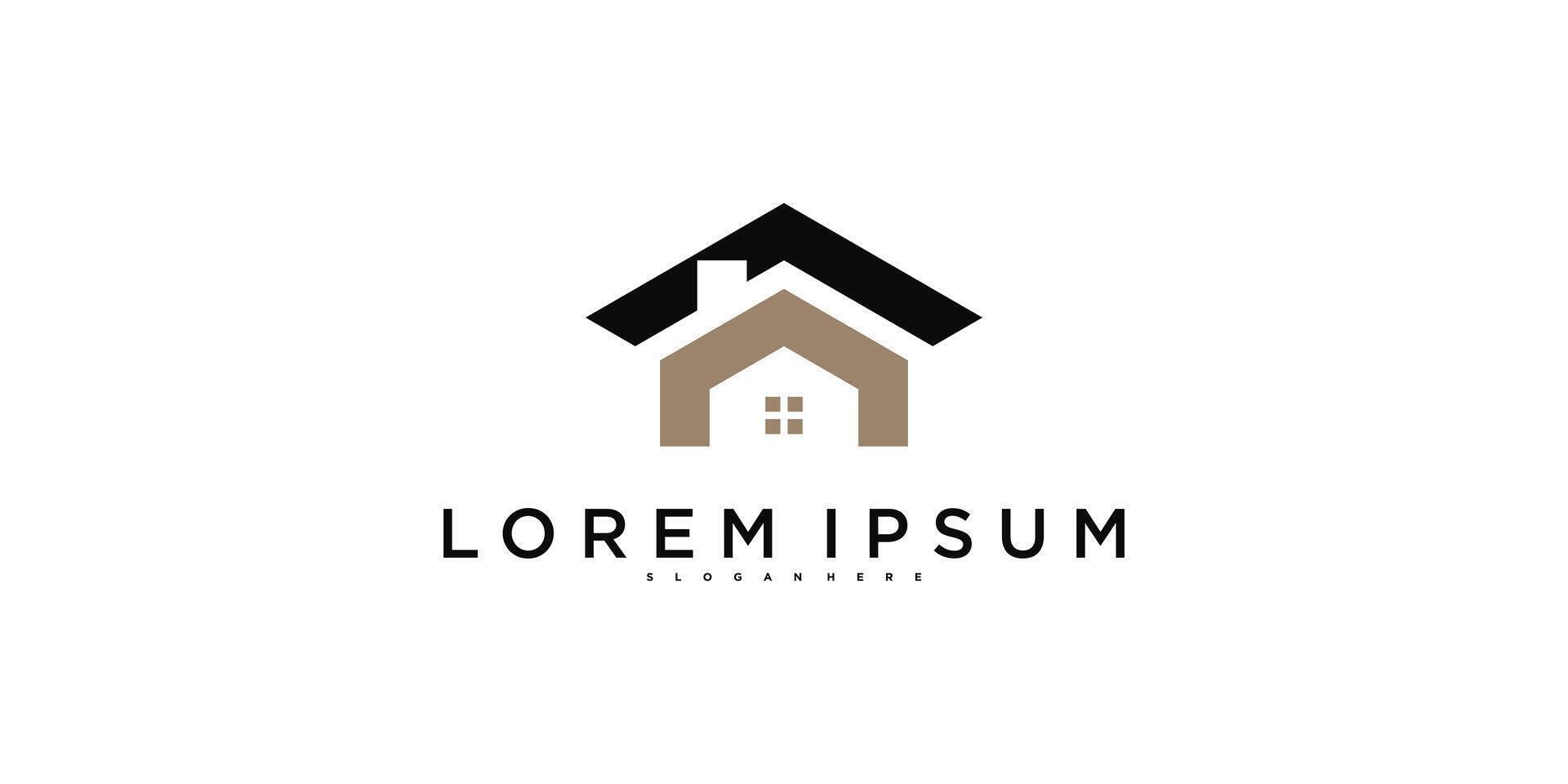 Abstract modern house logo designs template. Premium vector