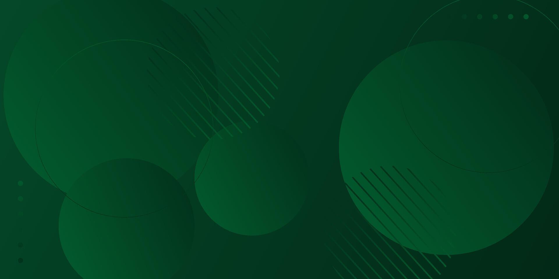 Abstract geometric background with green color design. Colorful green circle pattern element. Eps10 vector