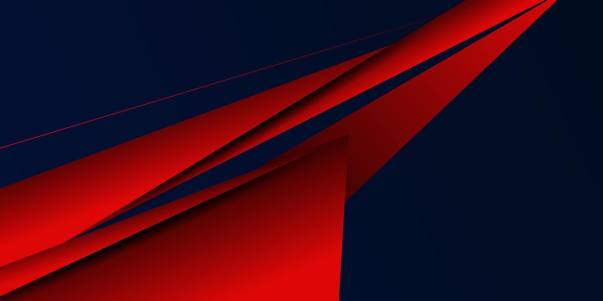 Abstract 3D background in red color overlapping with shadow. Blue color on the background. Eps10 vector