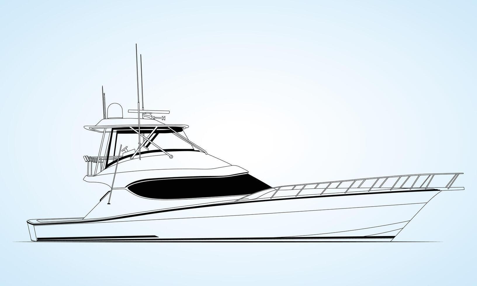 Top Boat One Color vector