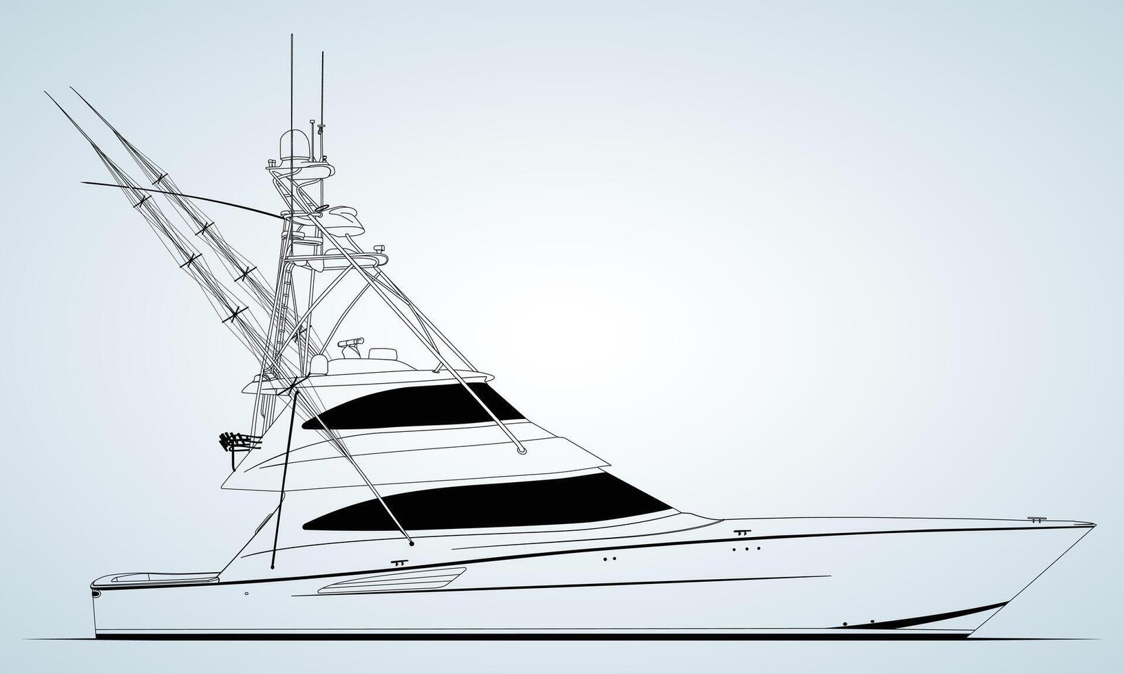 best boat one color formate vector