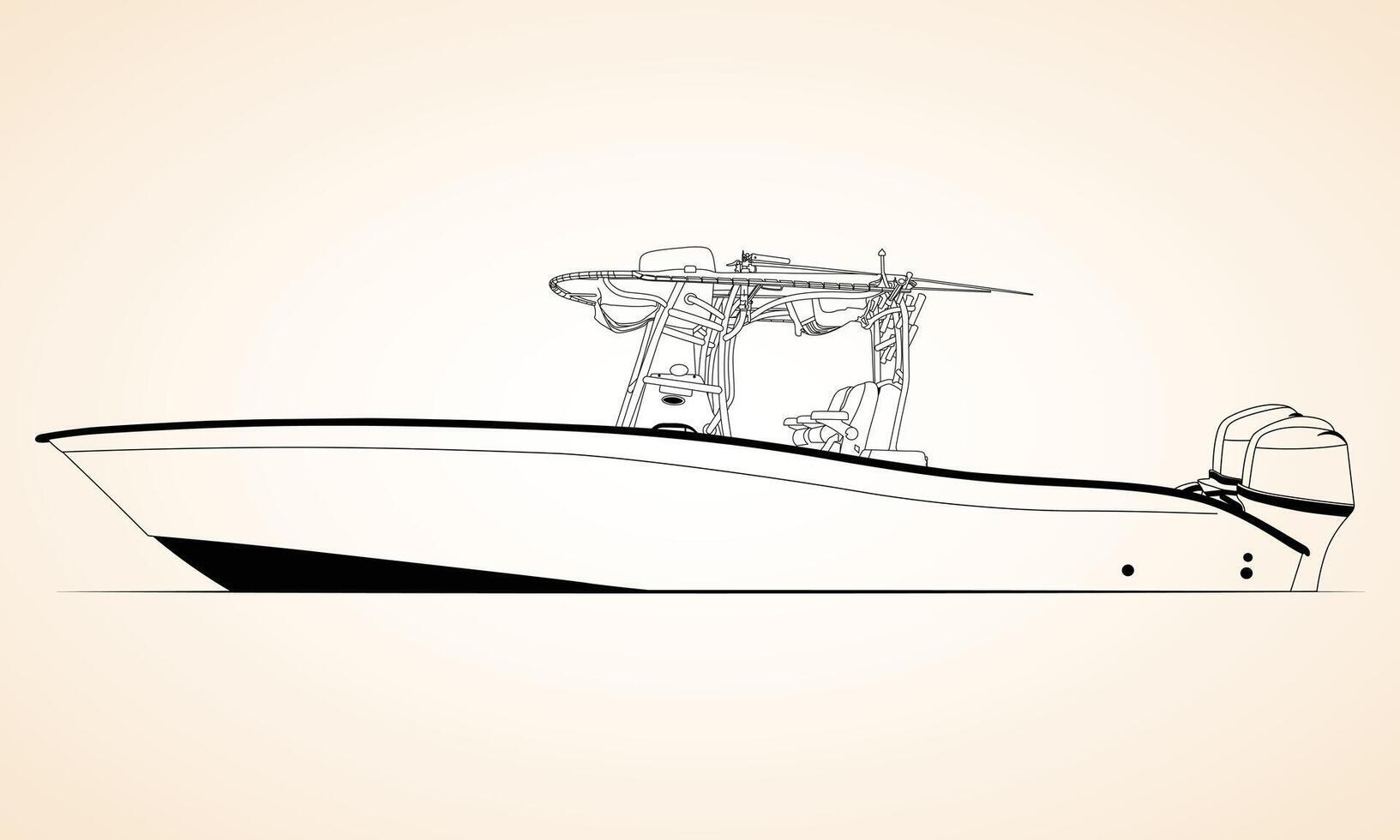 simple side view one color vector