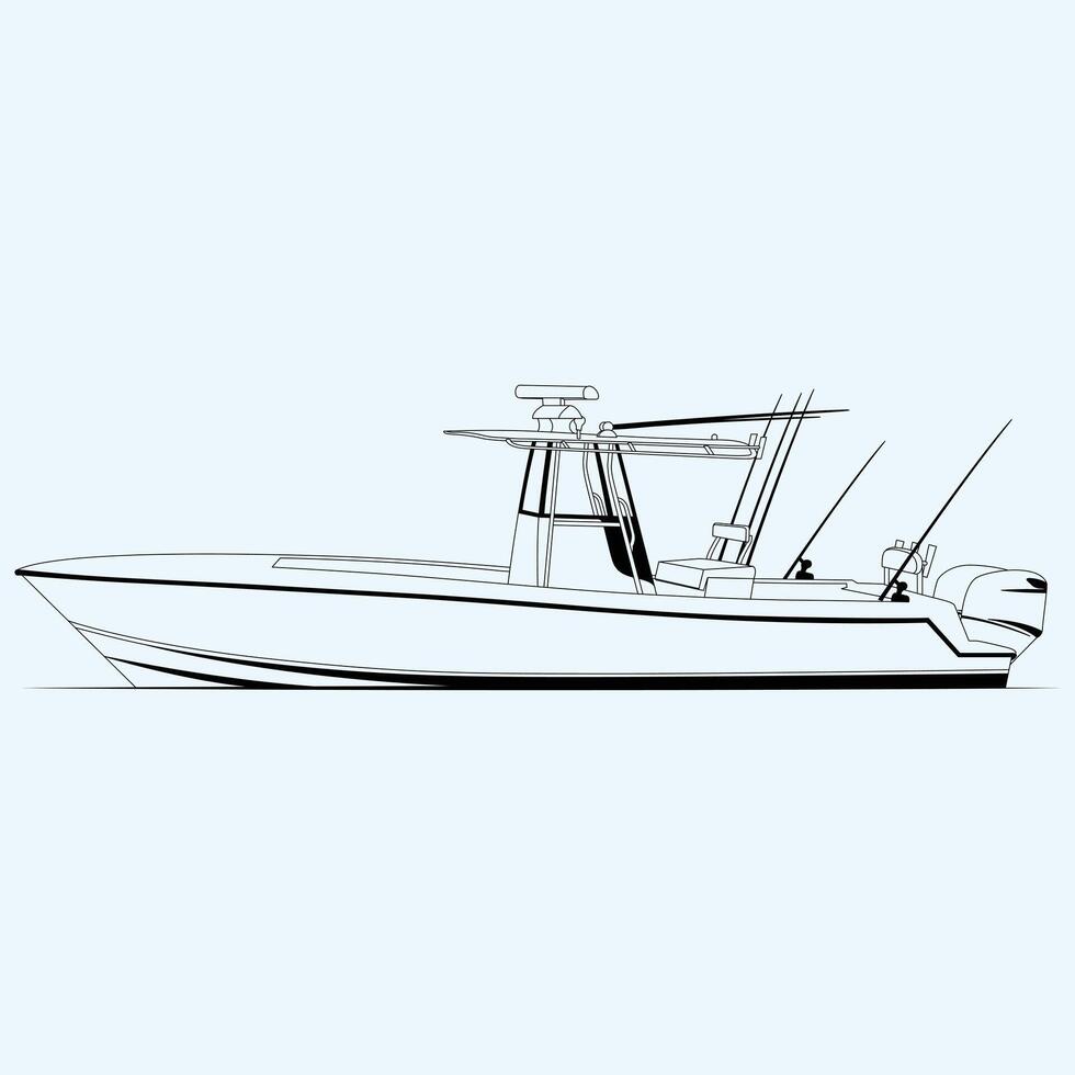 Boat Vehicle One Color vector