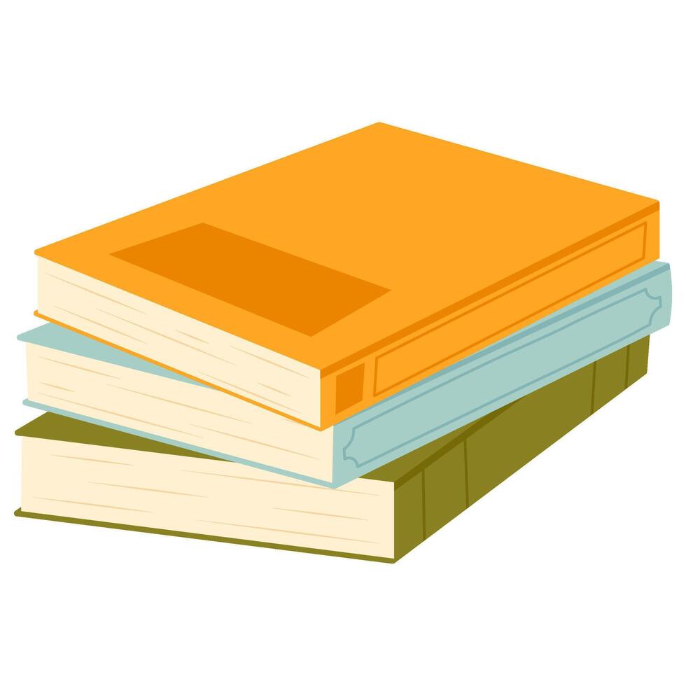 Stack Book Drawing for Back to School Theme vector