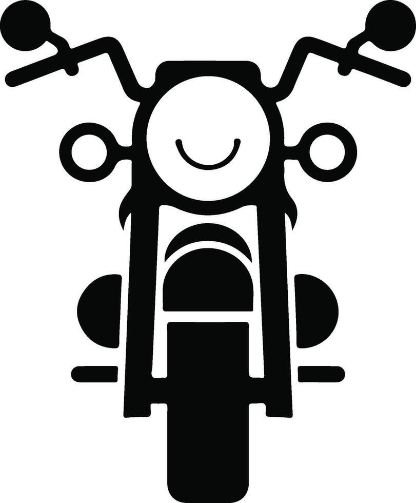 Chopper Bike Silhouette Graphic Design vector