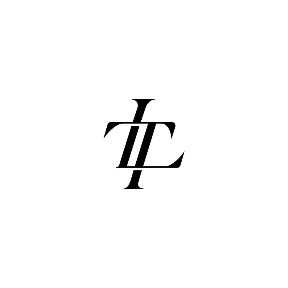 Letter LT Luxury logo design elegant vector