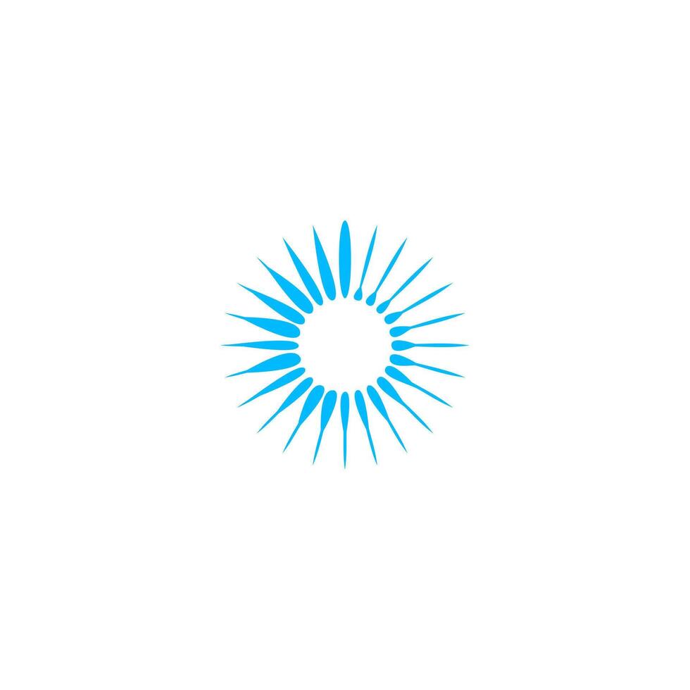 abstract Spiral Spinning Stair Sparks Rotation Circular Sparkle logo vector