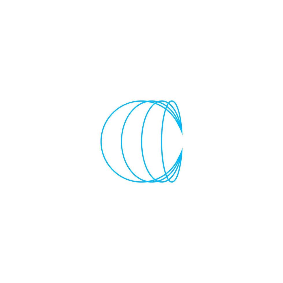 letter C modern logotype icon design concept. Creative minimalist vector
