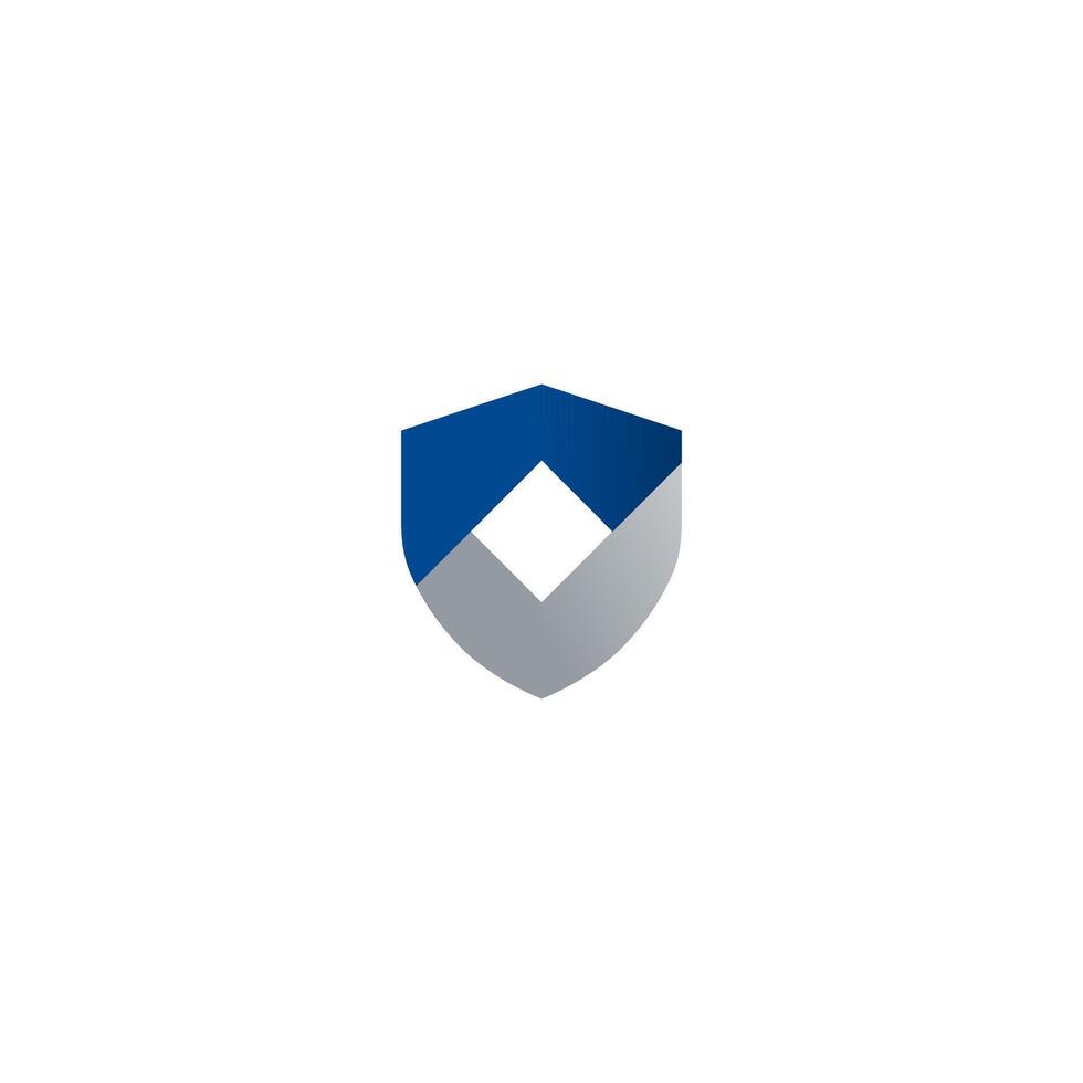 shield two color Logo Design. masculine business symbol vector