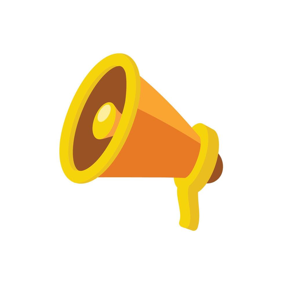 Orange Protest Loudspeaker vector