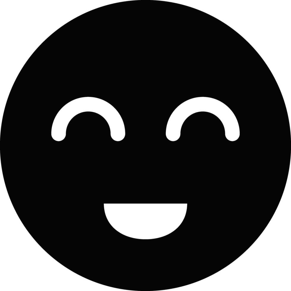 Rounded Filled Laugh Icon vector