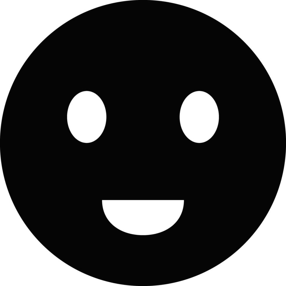 Rounded Filled Happy Icon vector