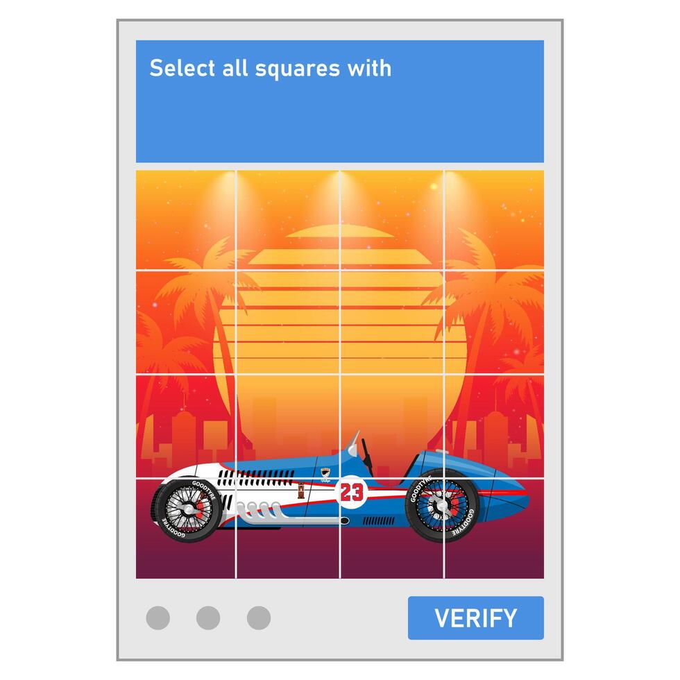 Captcha with image selection vector