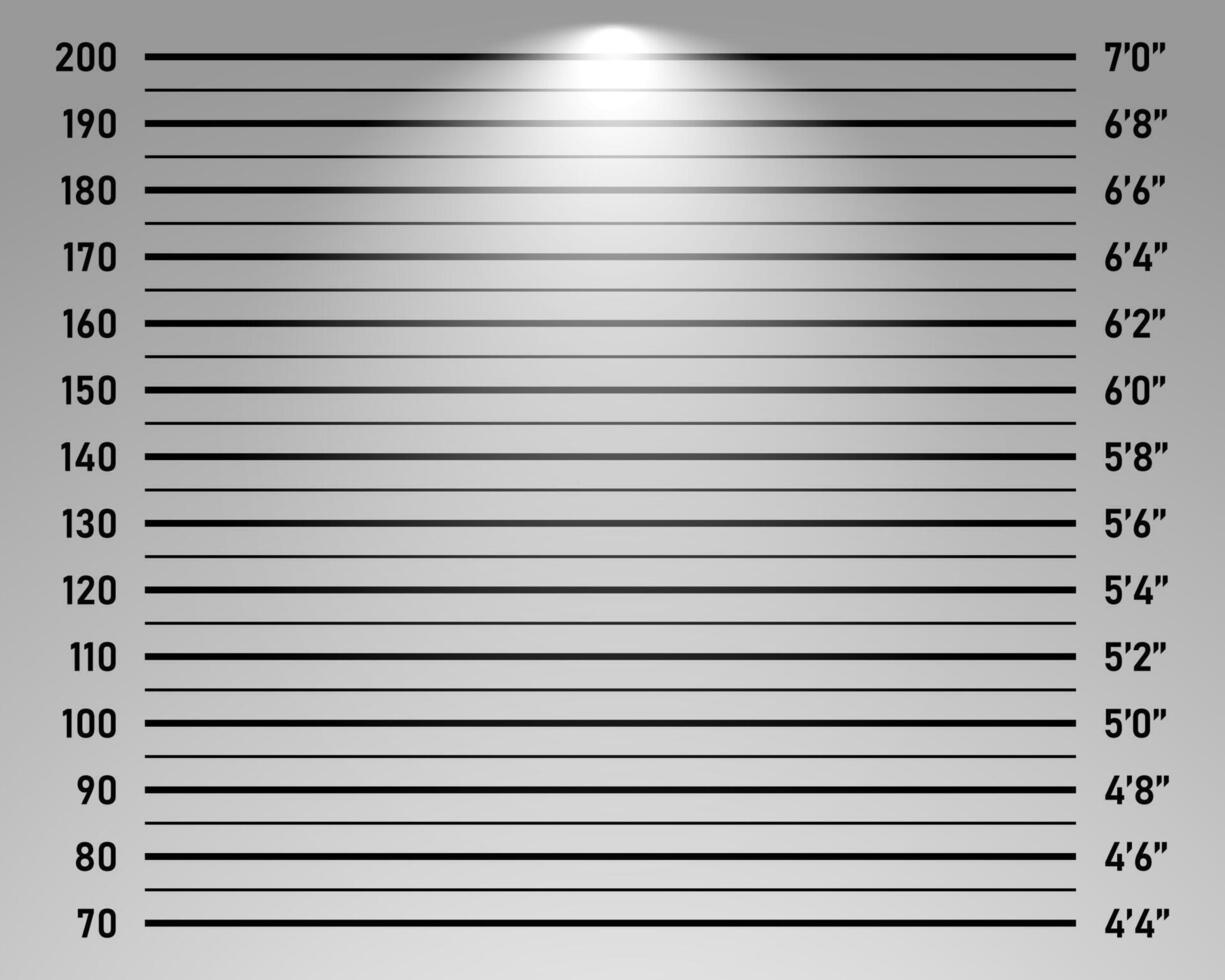 Police lineup mugshot board vector