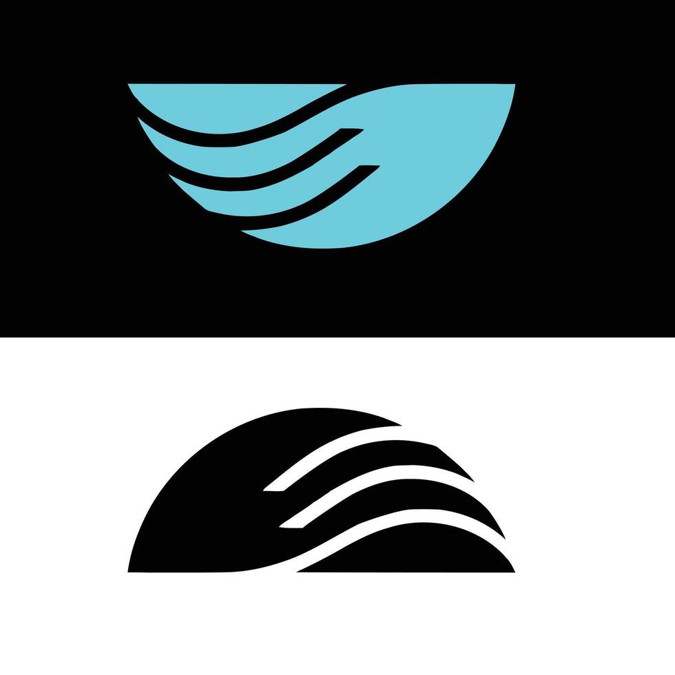 abstract black and white logo design . vector