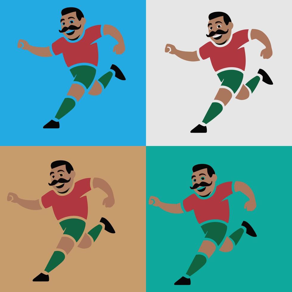 football player silhouette vector