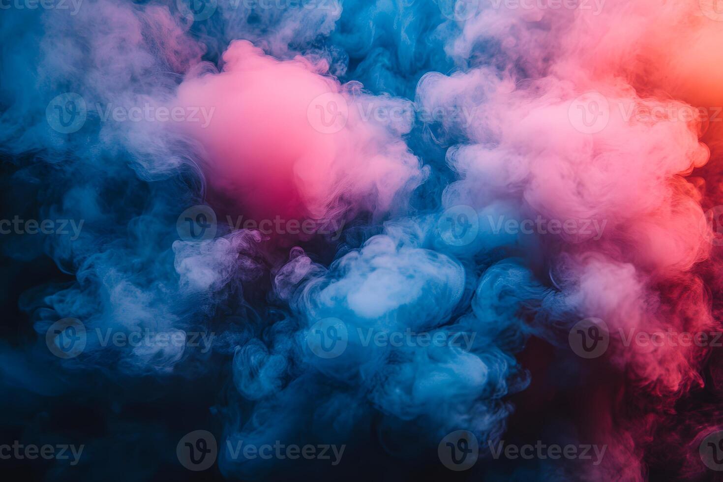 Vibrant Colorful Smoke Clouds - Abstract Art for Creative Design Projects photo
