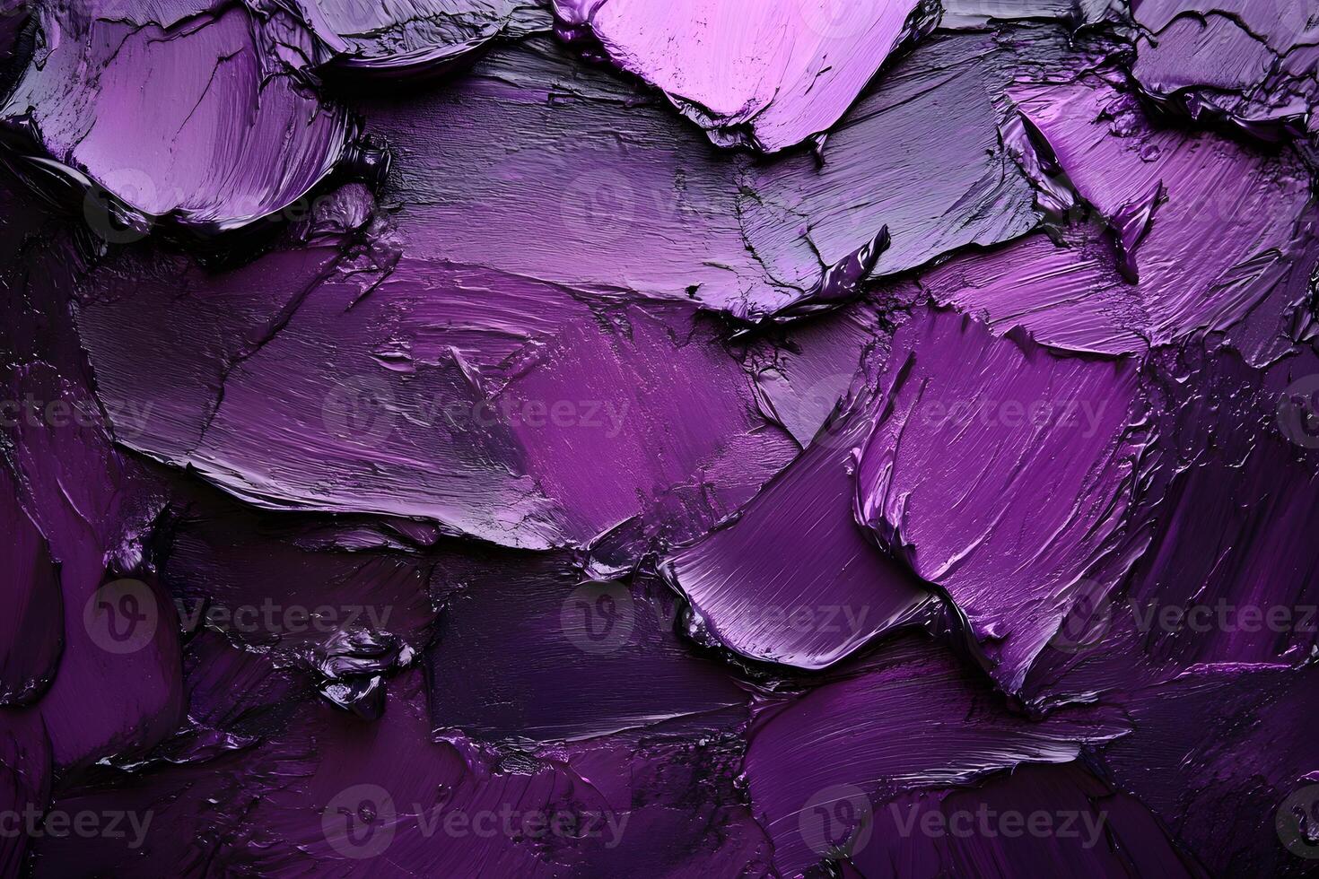 Abstract Expressionism in Purple Tones - Textured Oil Paint for Artistic Backgrounds photo