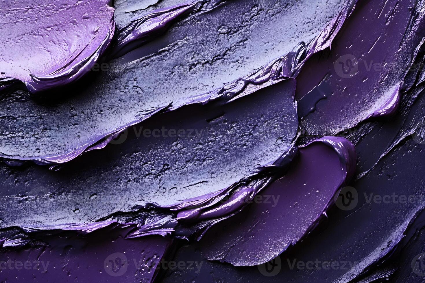 Abstract Textured Purple and Black Paint Layers for Artistic Design and Print photo