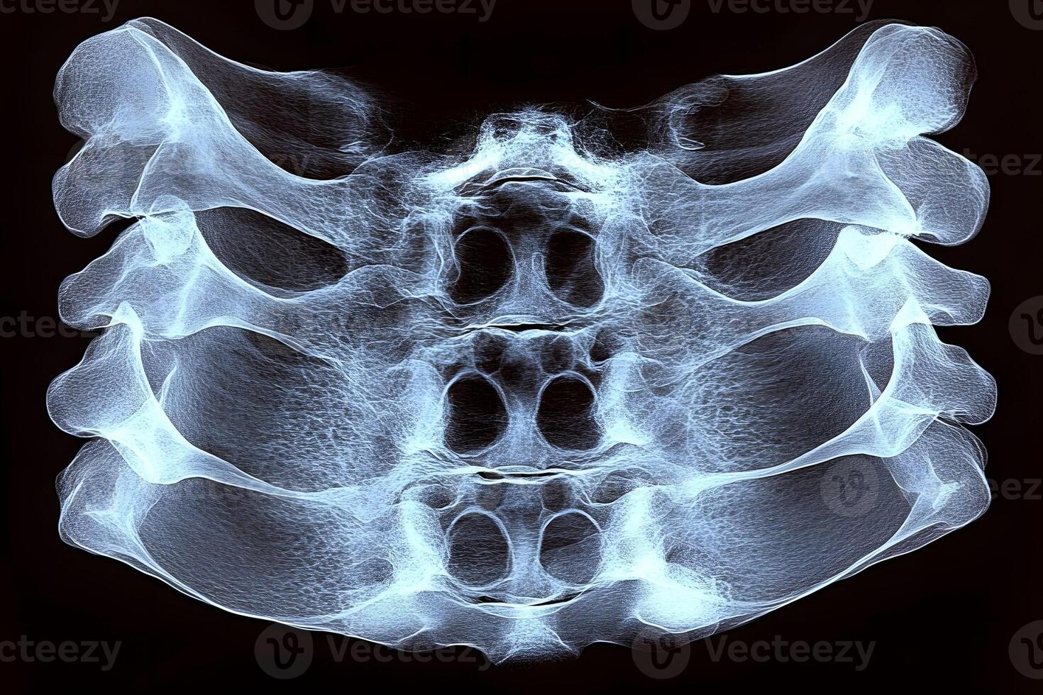 Detailed Skull X-Ray Visualization for Medical Study and Diagnosis photo