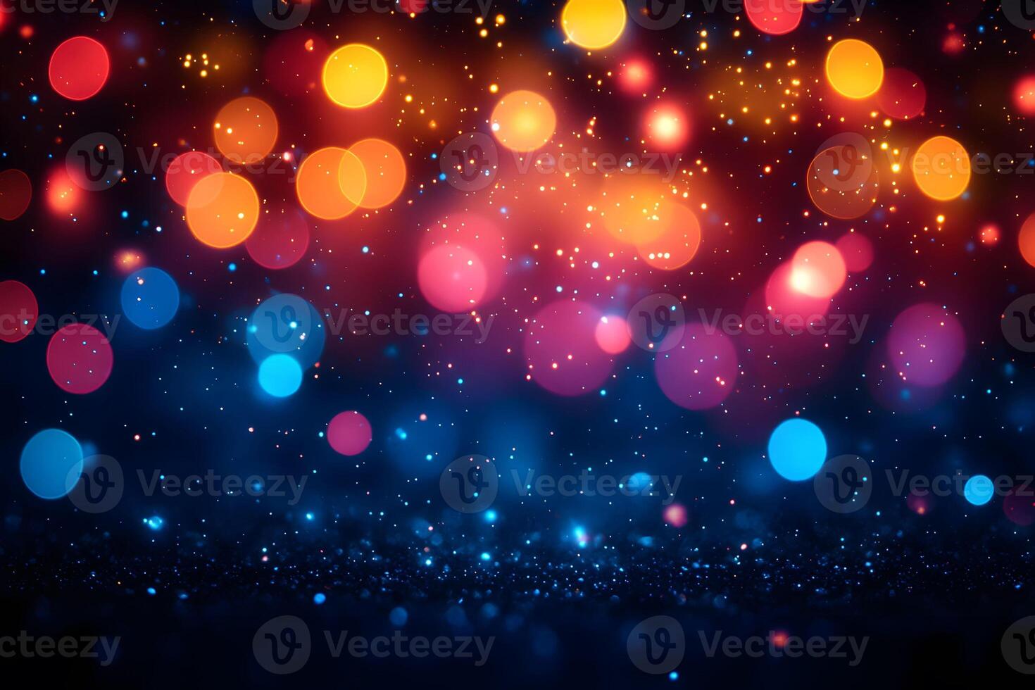 Vibrant Festive Bokeh Lights Background for Creative Design and Decor photo
