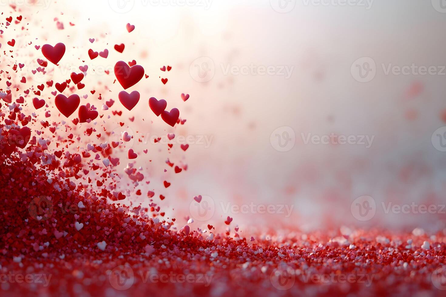 Romantic Valentine's Heart Explosion for Love-Themed Designs and Celebrations photo