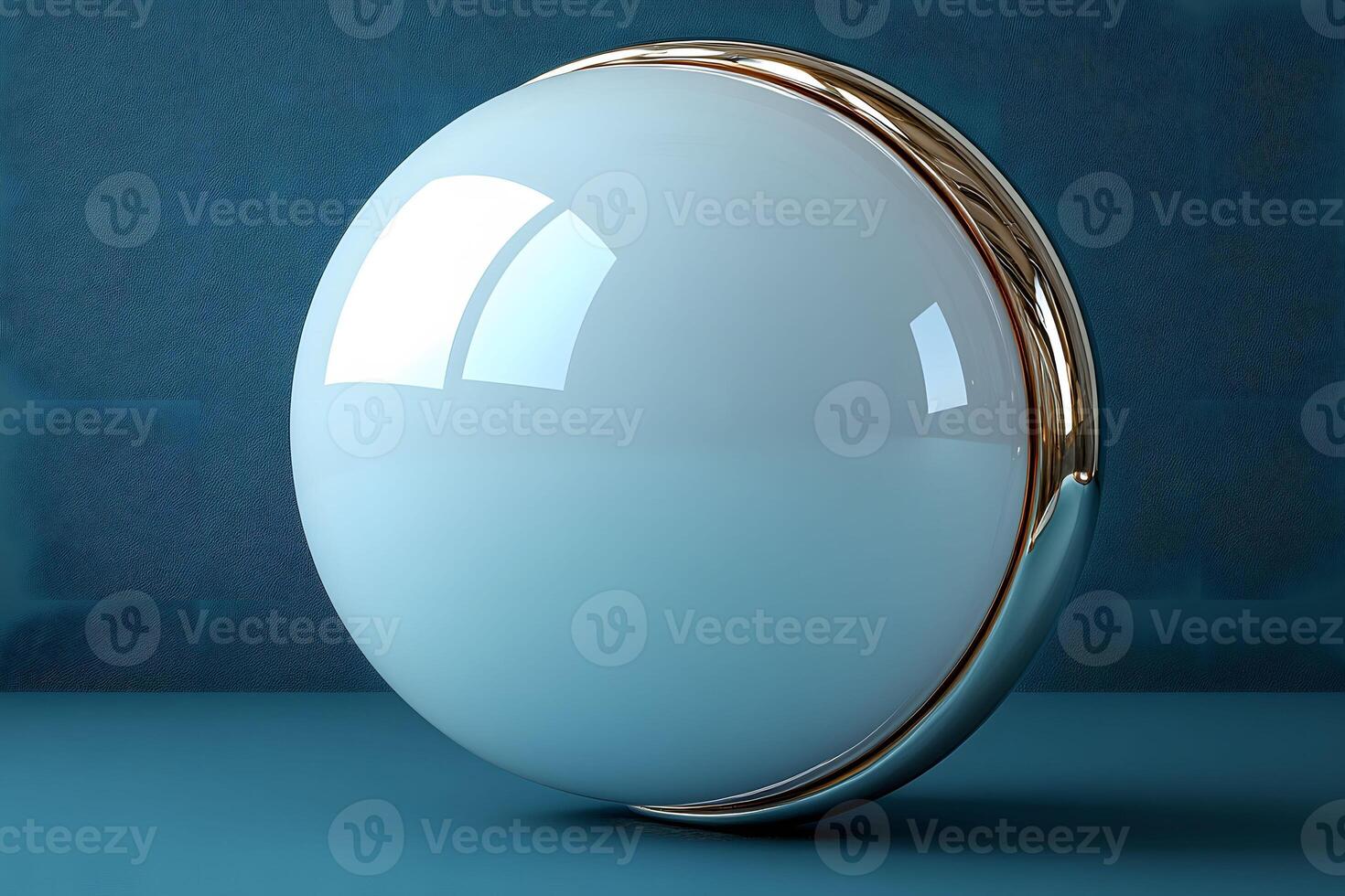 Modern Abstract Spherical Art with Metallic Accents for Interior Design and Decoration photo