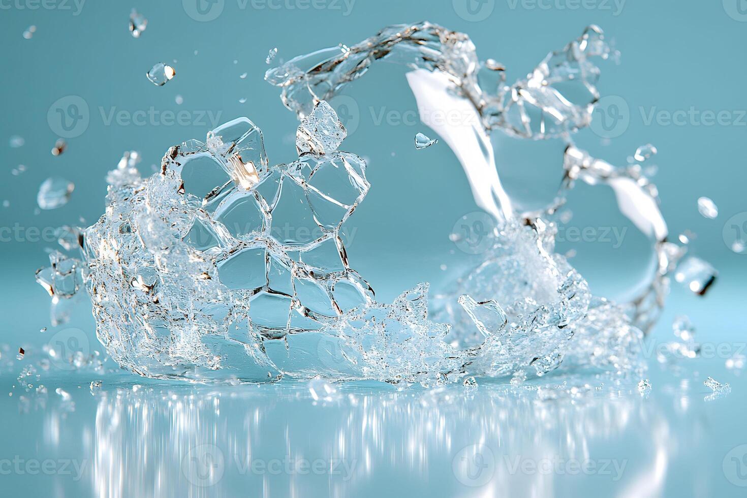 Dynamic Splash of Water in Motion - Perfect for Print, Design, or Digital Art photo
