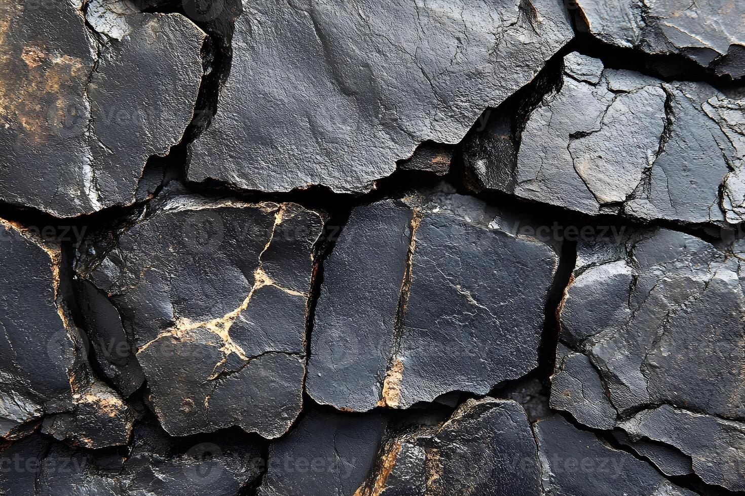 Natural Black Rock Texture for Background Design and Decor Projects photo