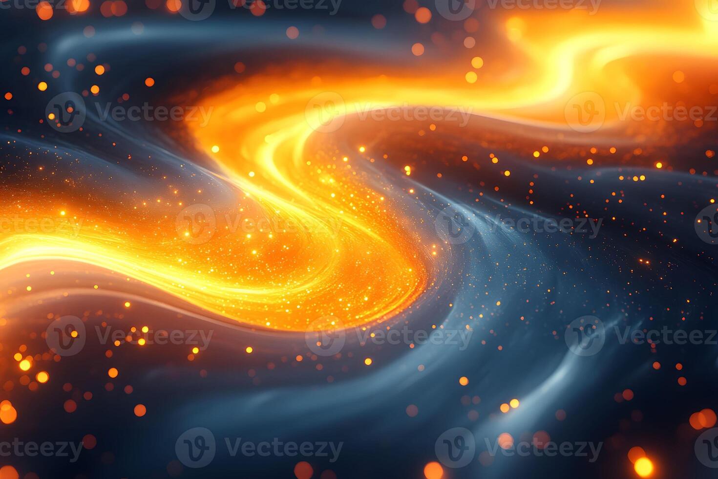 Abstract Fiery Flow Background - Cosmic Energy and Dynamic Light photo
