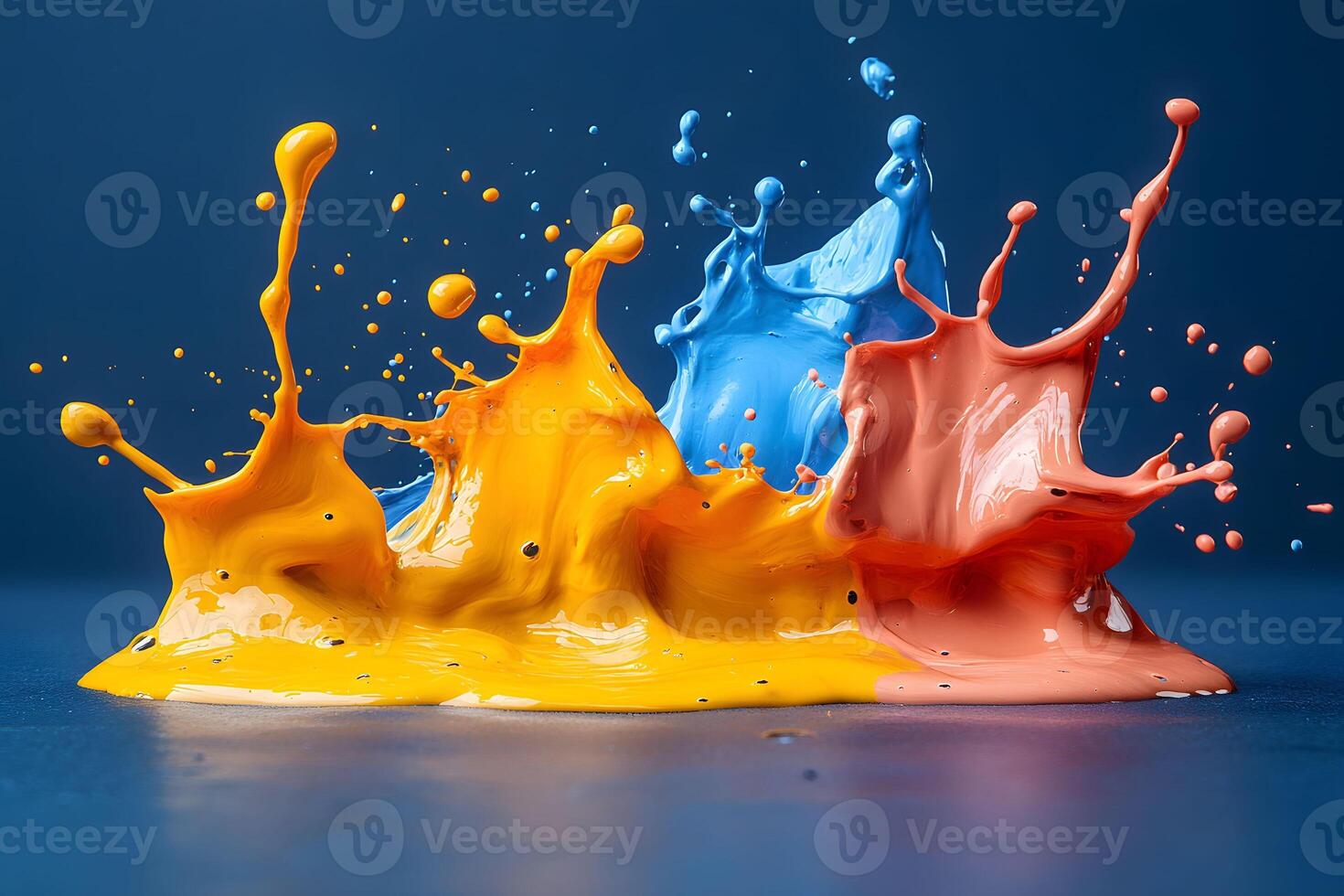 Vibrant Abstract Paint Splash Art for Creative Design Projects photo