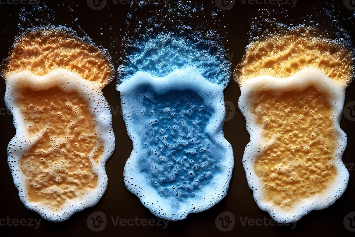 Abstract Concept of Multicolored Foamy Waves for Modern Design and Aesthetic Imagery photo