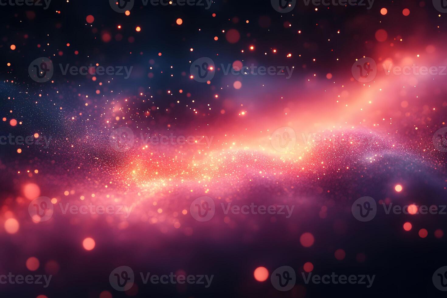 Cosmic Infusion Vibrant Cosmic Nebula and Glittering Starlit Particles in Deep Space photo