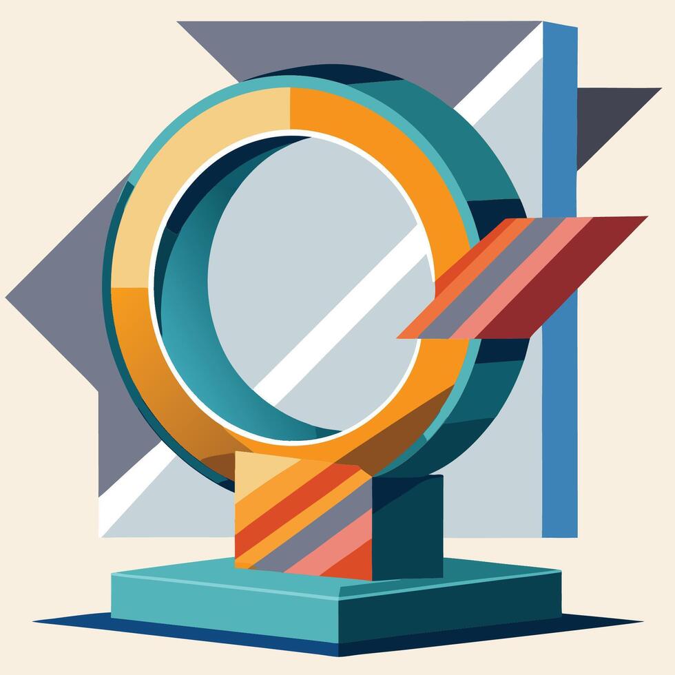 Organic and Modern Sculptural Home Decor with Abstract Curves vector