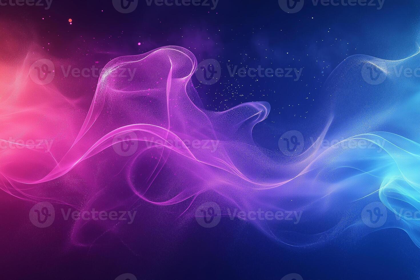 Vibrant waves of color dance across a dark background in a mesmerizing visual experience. photo