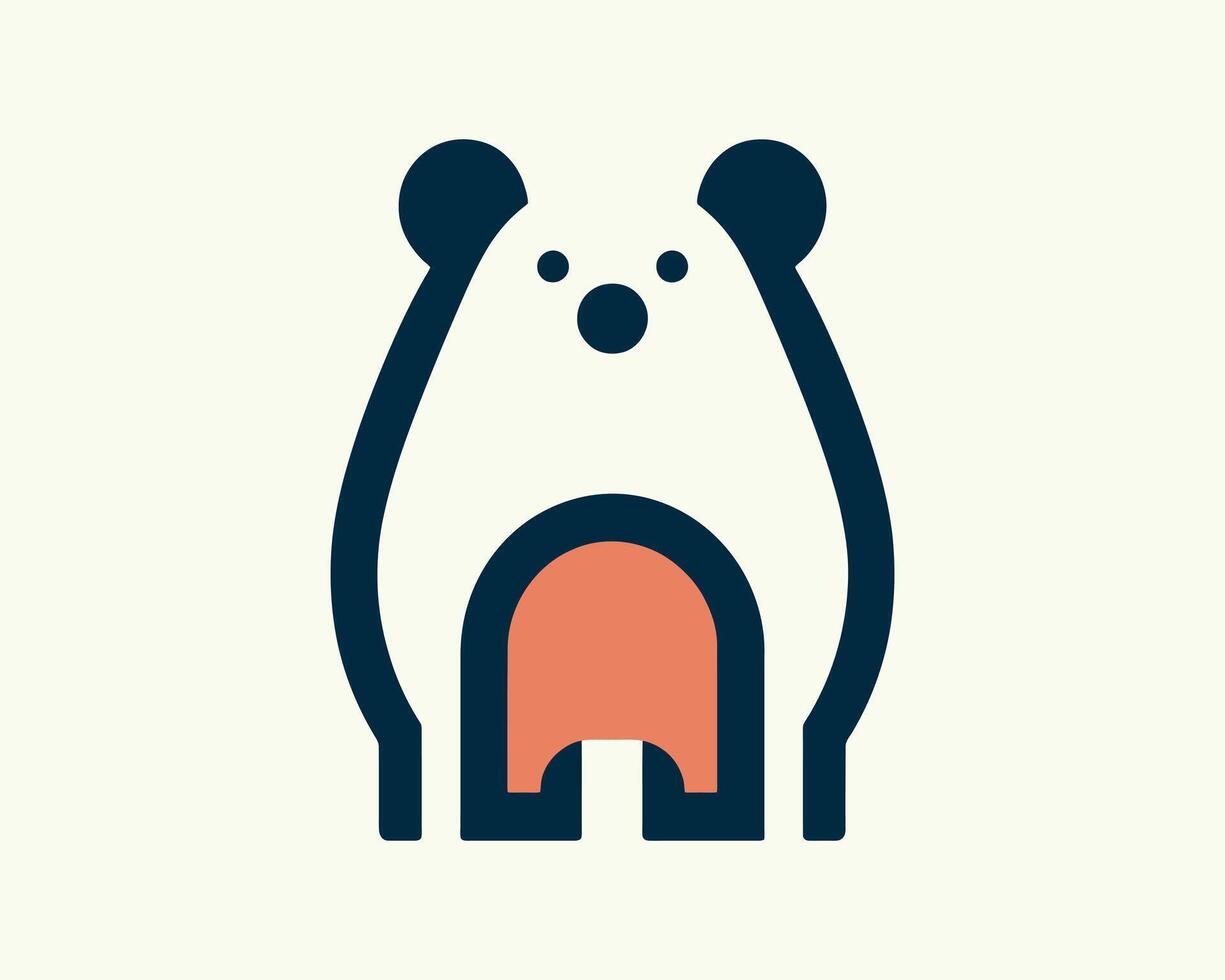 a bear with a red heart on its chest vector