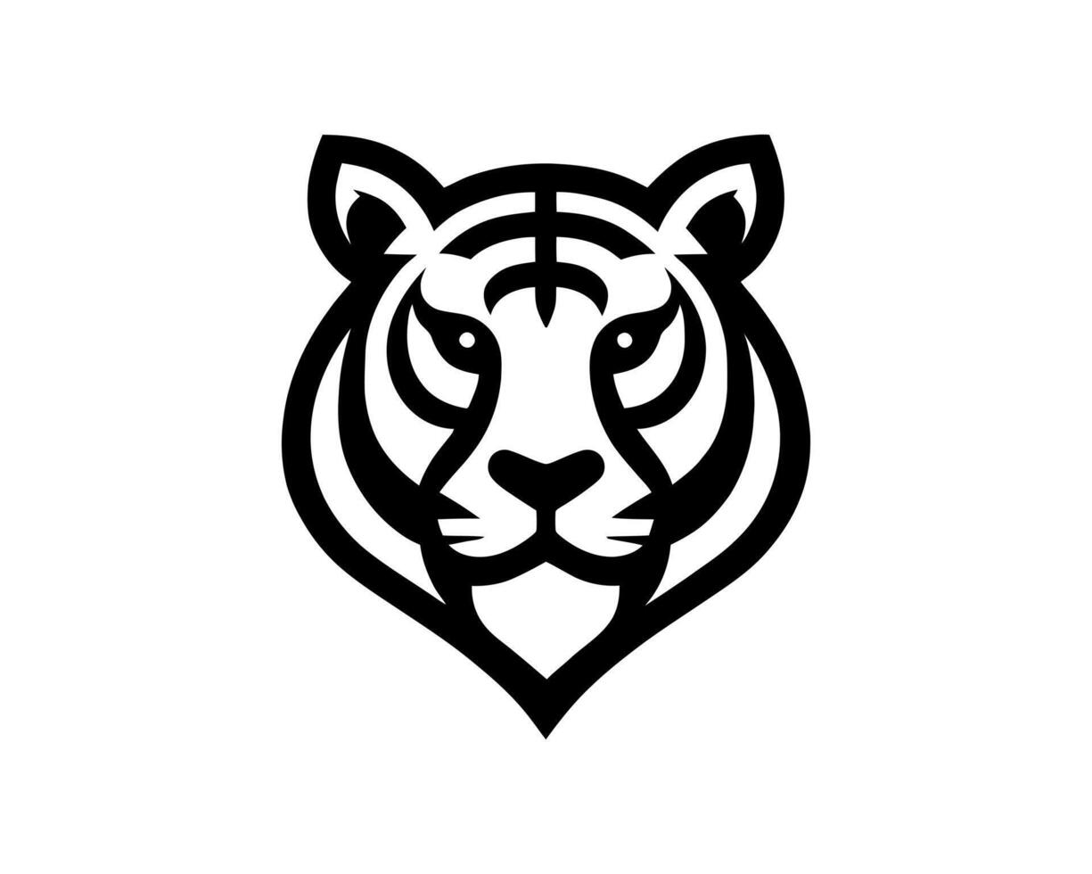 Aggressive Tiger Emblem Logo vector