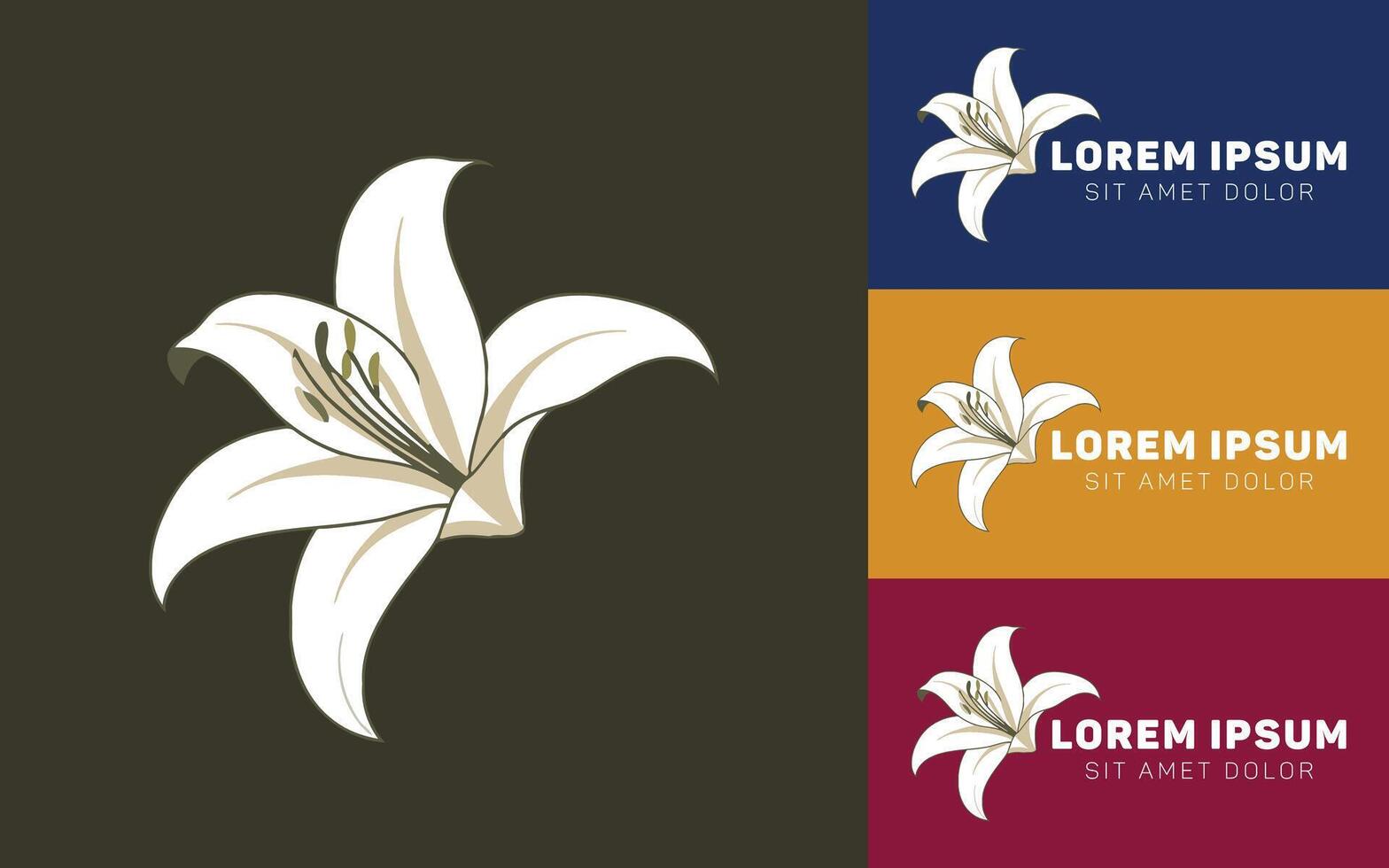 Minimalist White Flower Icon Logo with Soft Petal Silhouette vector