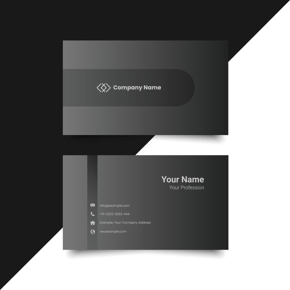 Simple minimal corporate business card layout. creative modern name card and business card. Clean Design. corporate design template, professional simple aesthetic business card minimal. Ready to print vector