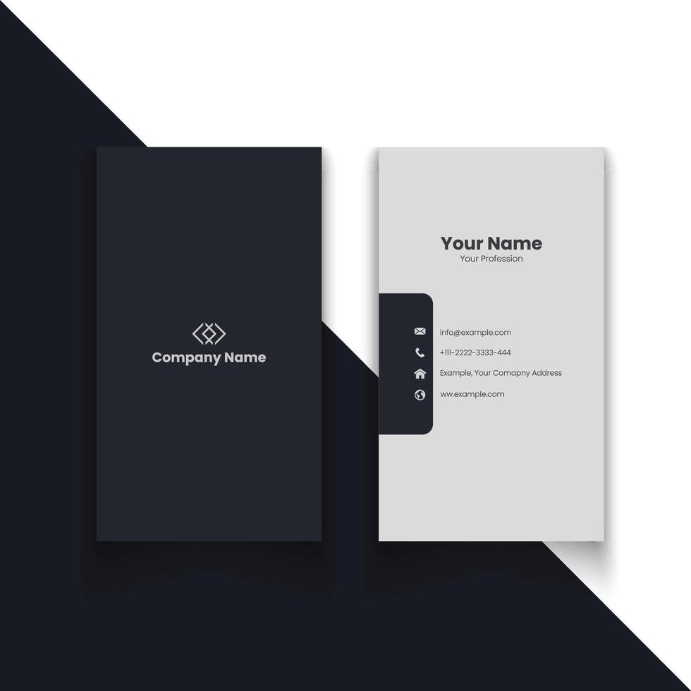 Simple minimal corporate business card layout. creative modern name card and business card. Clean Design. corporate design template, professional simple aesthetic business card minimal elegant style. vector