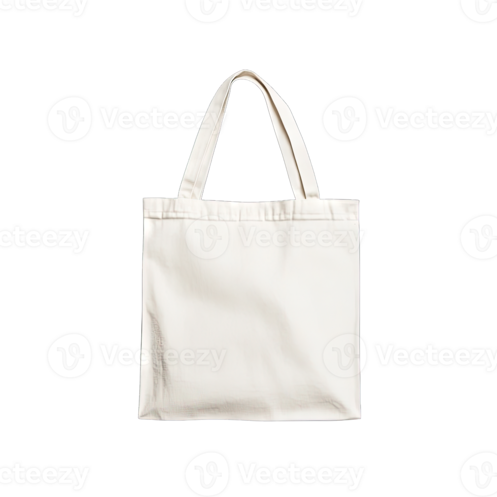 Plain canvas tote bag mockup eco friendly shopping bag blank template png