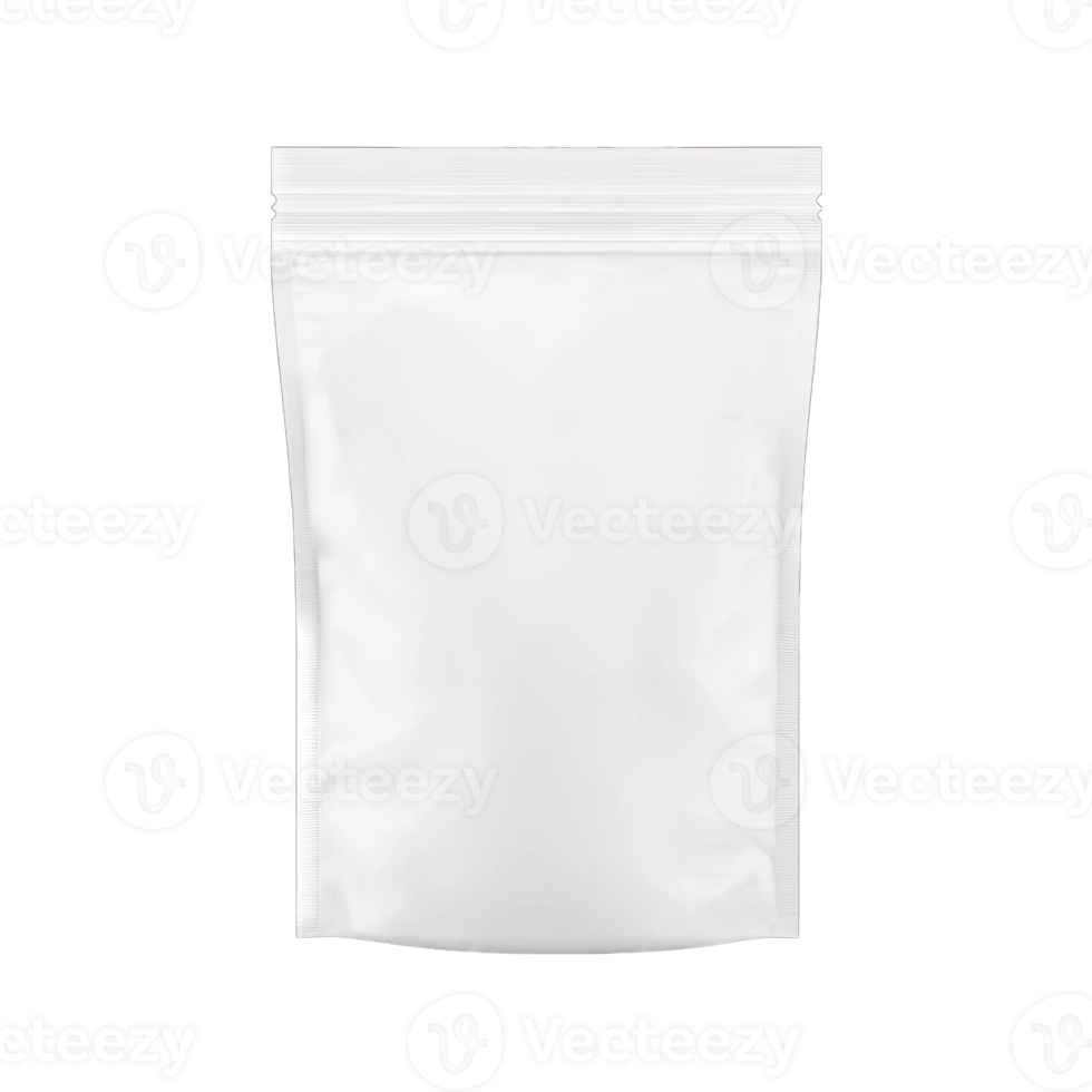 Stock photo of blank standing pouch mockup for product packaging design png