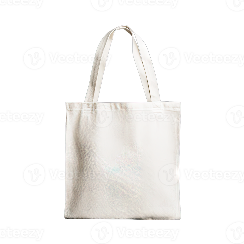 Plain canvas tote bag mockup for branding and design presentation view png