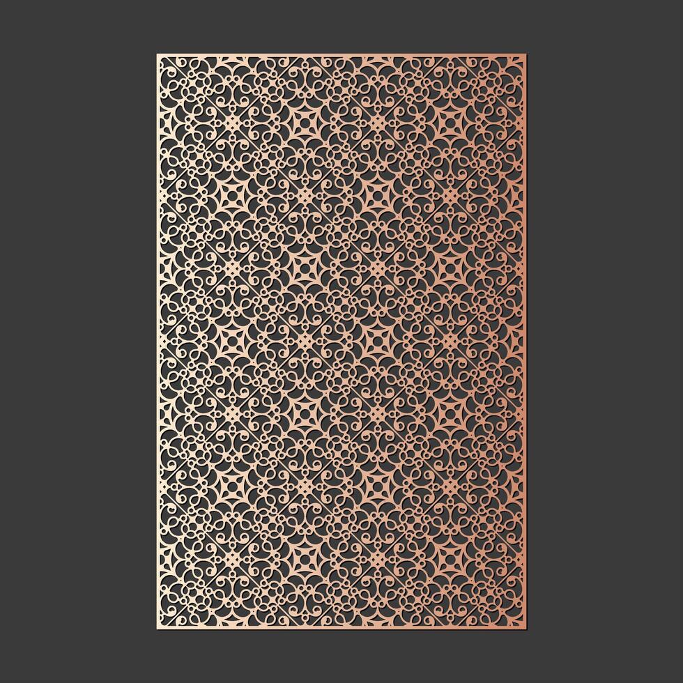 vintage die cut decorative pattern vector