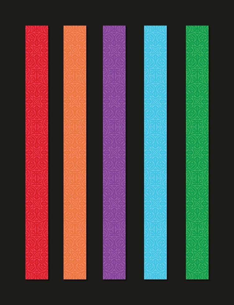collection of colorful abstract pattern vector