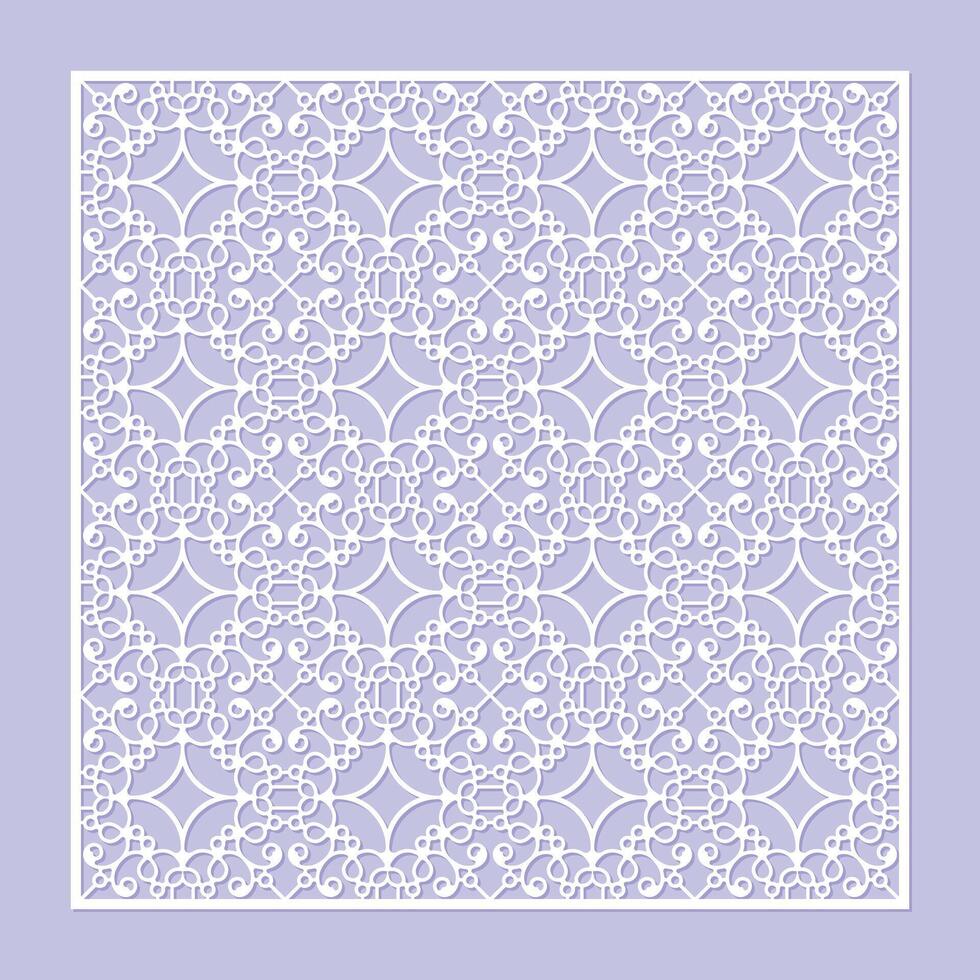 die cut decorative pattern vector