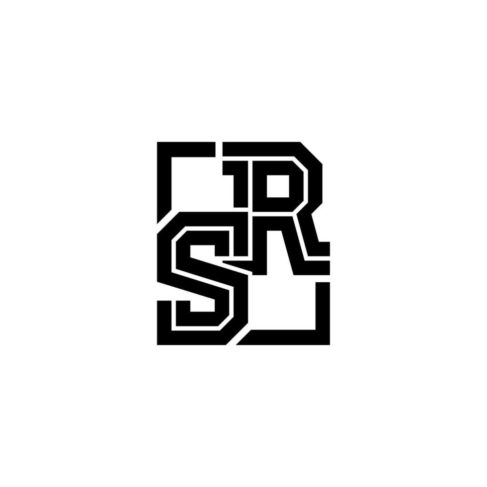 Modern SR Logo vector