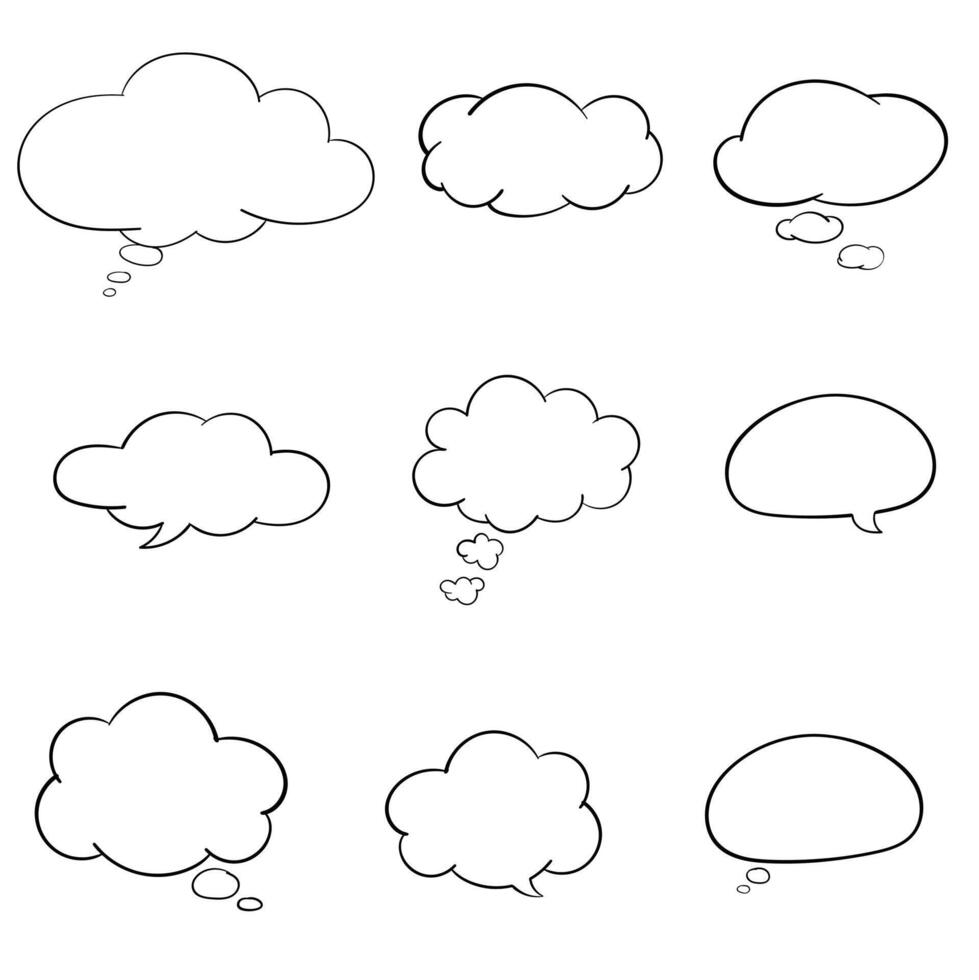 thingking, commet box, text box vector