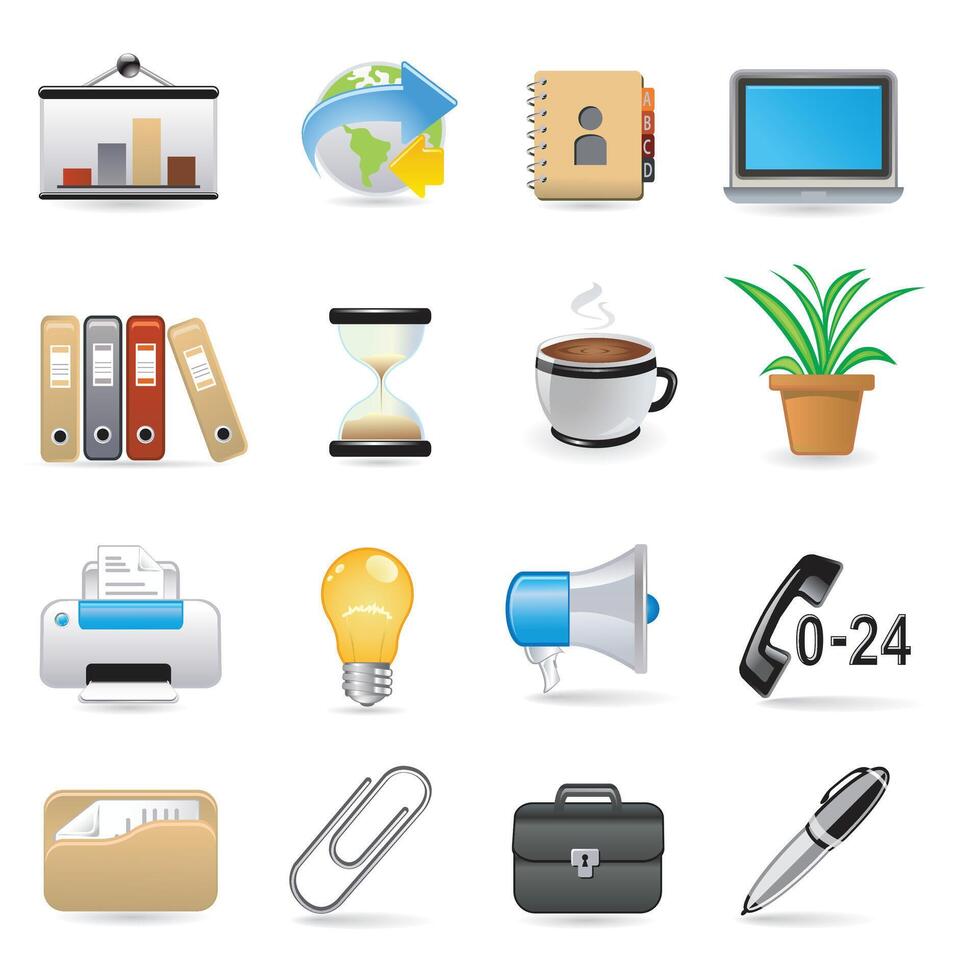 Best A Business icons Premium Matte series vector