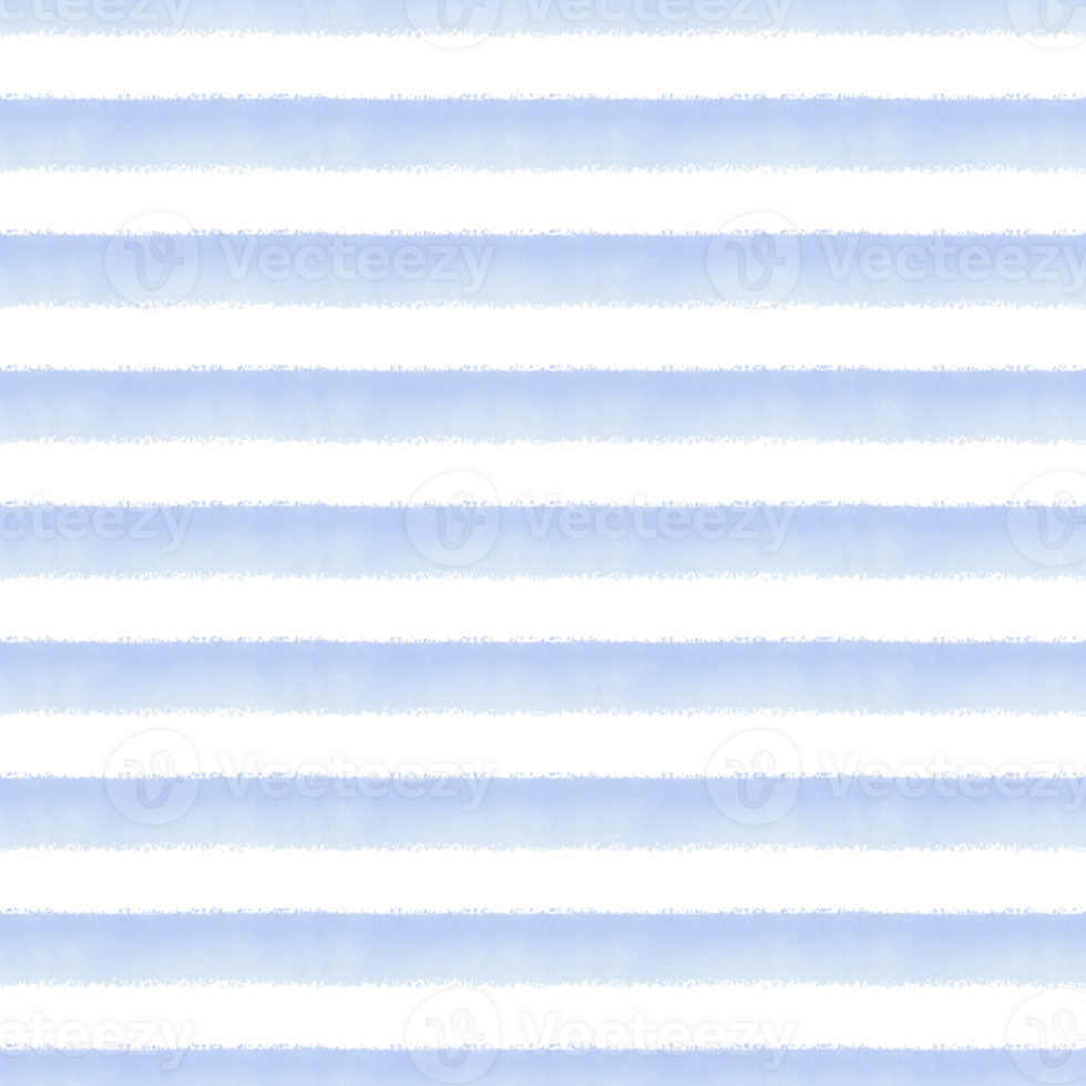 Seamless pattern with hand-drawn watercolor stripes. Classic blue stripe on transparent background. Striped background for textile, wrapping paper or card on the topic of recreation, vacation png